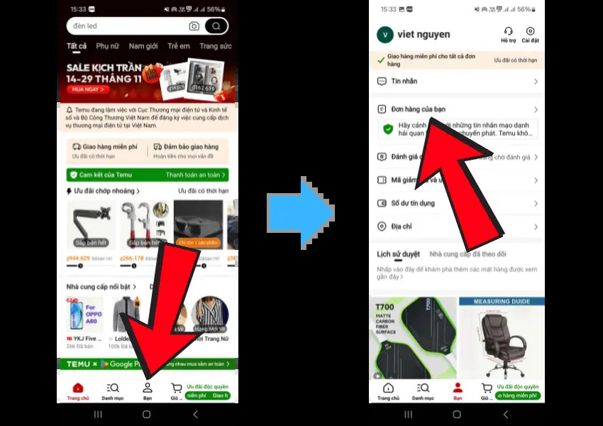 Cách trả hàng trên Temu như thế nào?