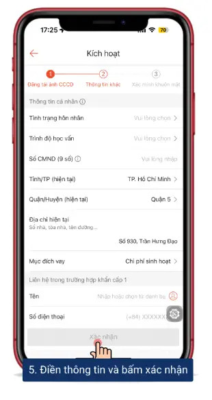 Đọc kỹ các điều khoản trước khi xác nhận