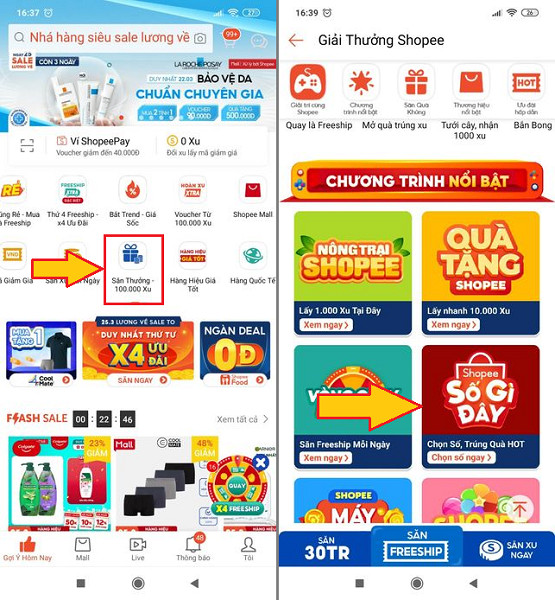 Giao diện truy cập game trên Android