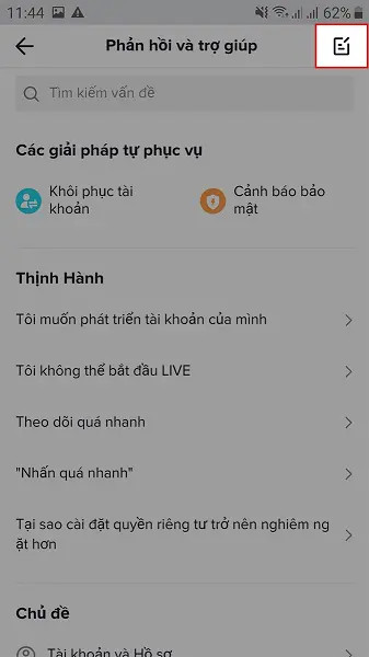 Gửi phản hồi về tình trạng đình chỉ