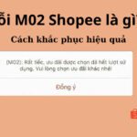 Lỗi M02 Shopee là gì? Cách khắc phục hiệu quả