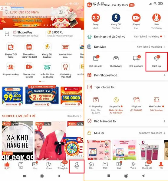 Cách đánh giá sản phẩm mua trên Shopee thế nào?