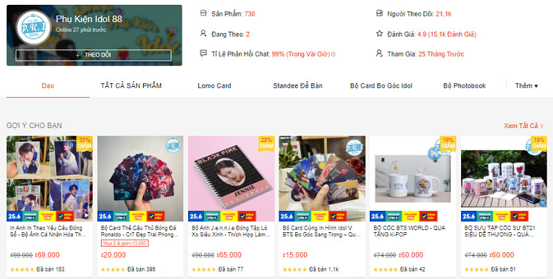 Phụ Kiện Idol 88 - Shop phù hợp với fan KPOP gen 3-4