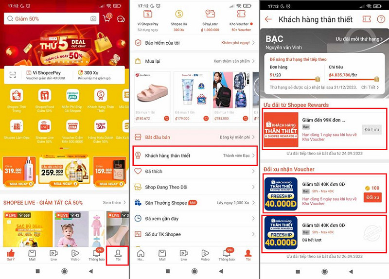 Làm sao để nhận được ưu đãi từ Hạng Bạc Shopee?