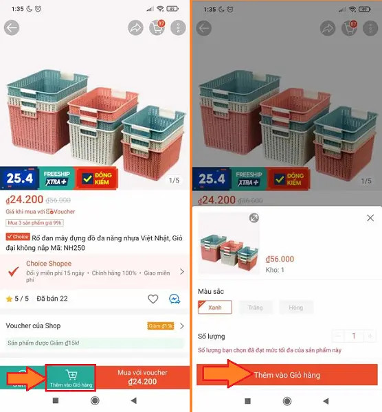 Thêm sản phẩm Shopee Choice