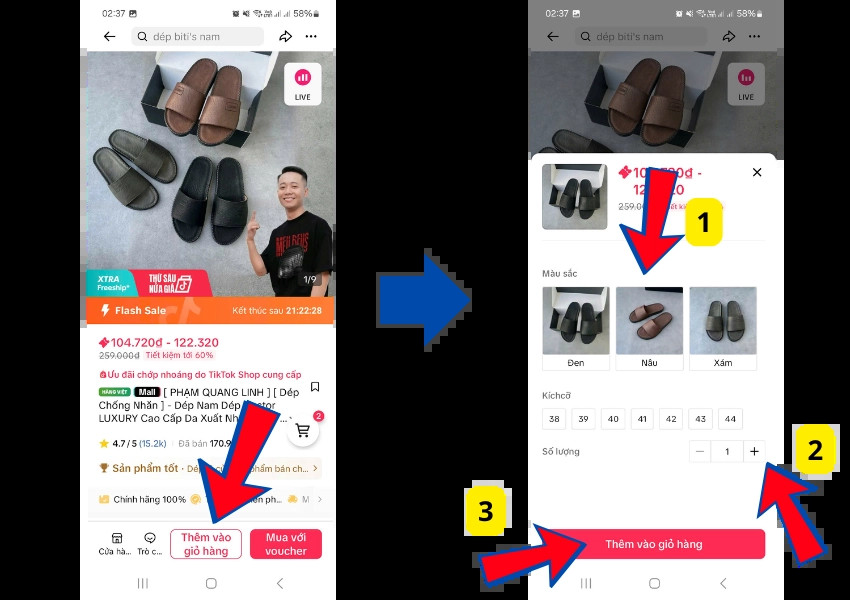 Thêm sản phẩm vào giỏ hàng