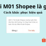 Lỗi M01 Shopee là gì? Cách khắc phục hiệu quả