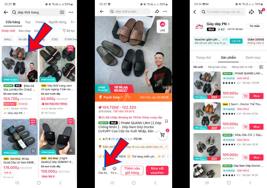 Truy cập Shop mong muốn