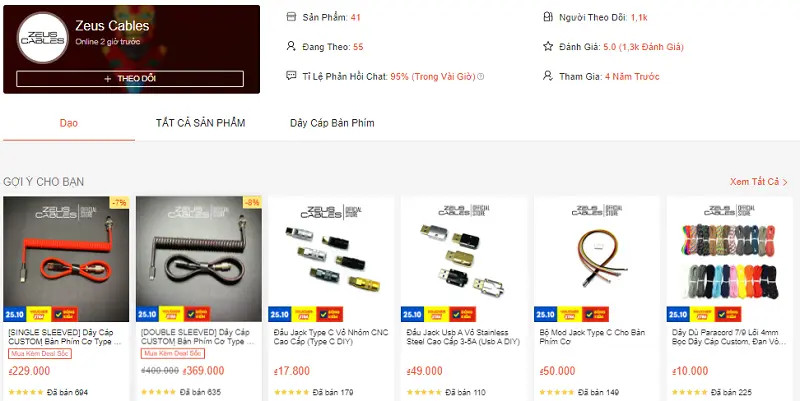 Zeus Cables - Linh kiện độc đáo